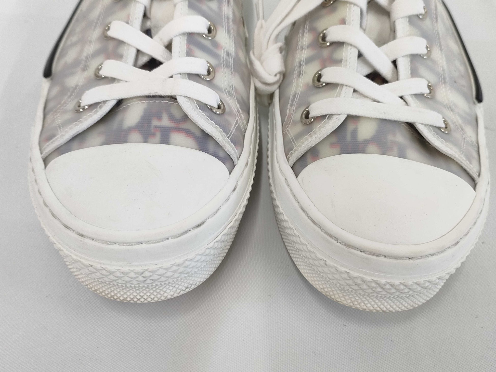 (10462_0336) Dior Dior B23 Low Top Sneakers Red/Blue Oblique Size 42 Sneakers