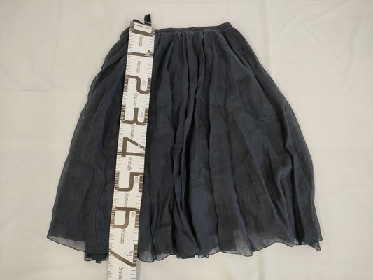 (10462_0281) FOXEY FOXEY Foxy Tagged 2025SS 45358 Skirt Rossy Linen Midnight Blue 40 Skirt
