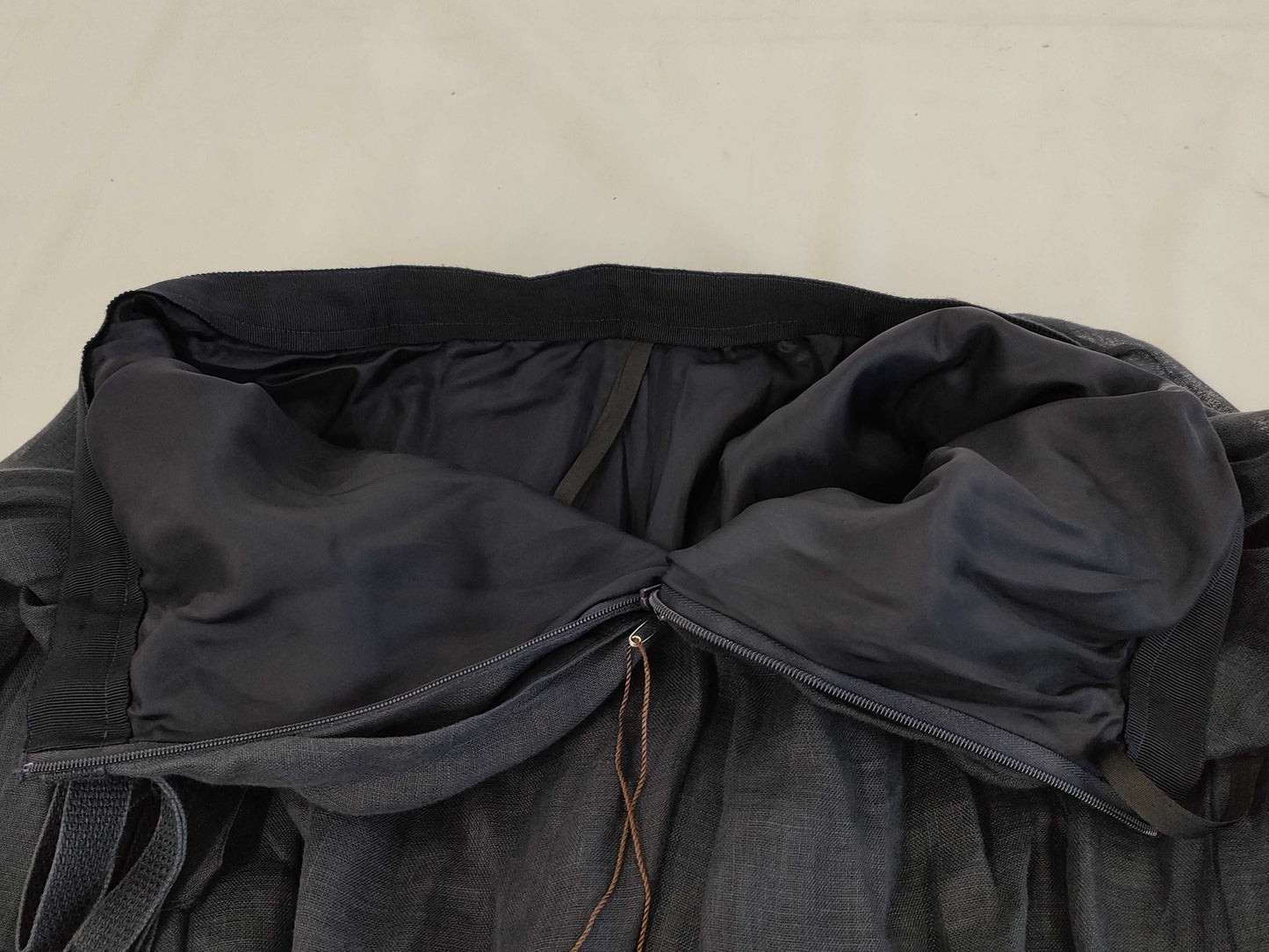 (10462_0281) FOXEY FOXEY Foxy Tagged 2025SS 45358 Skirt Rossy Linen Midnight Blue 40 Skirt