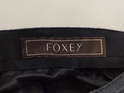 (10462_0281) FOXEY FOXEY Foxy Tagged 2025SS 45358 Skirt Rossy Linen Midnight Blue 40 Skirt