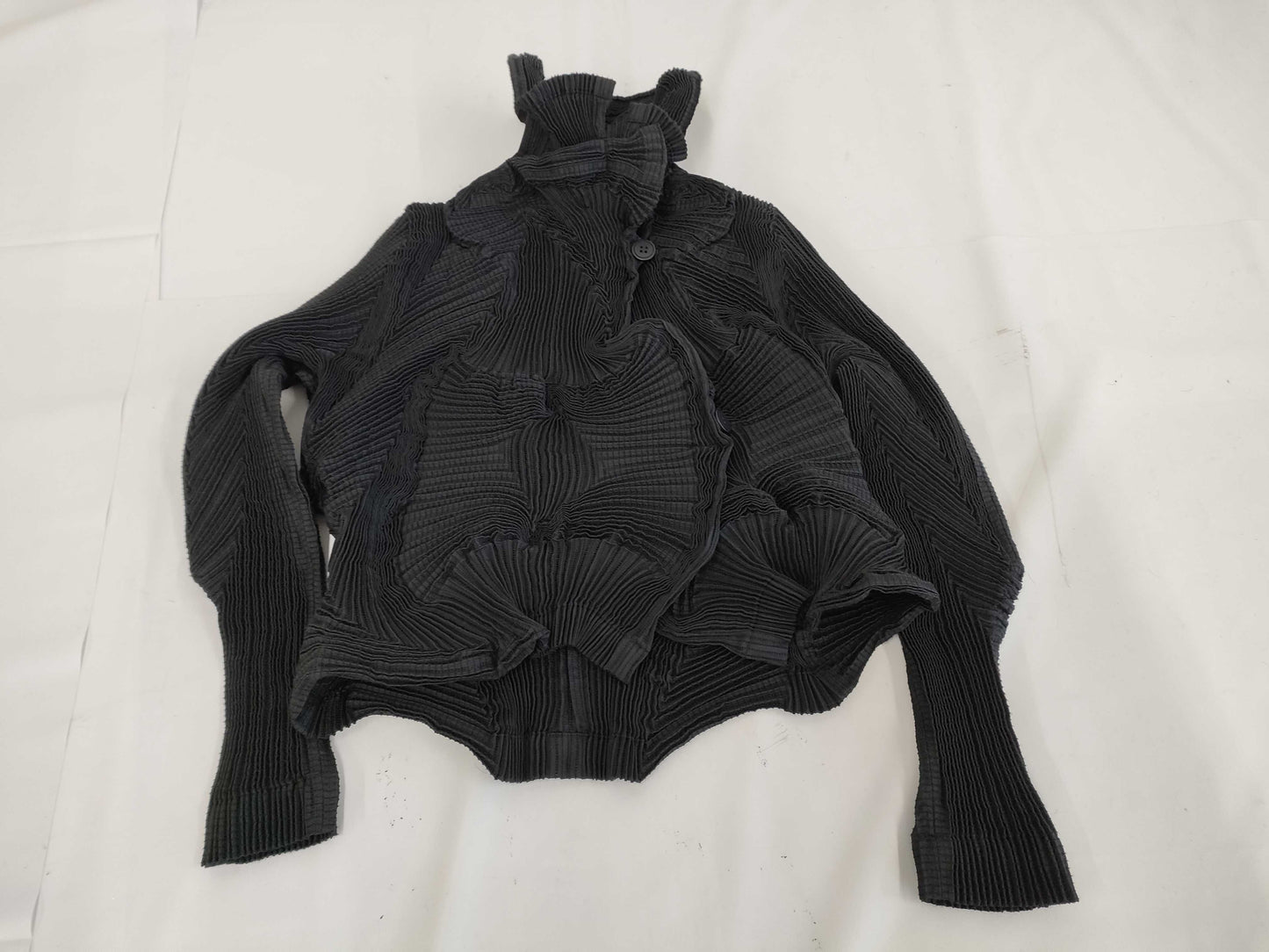 (10462_0175) ISSEY MIYAKE ISSEYMIYAKE Issey Miyake IM84FD541 Pleated Steam Stretch Jacket 3D Steam Black 2 Jacket