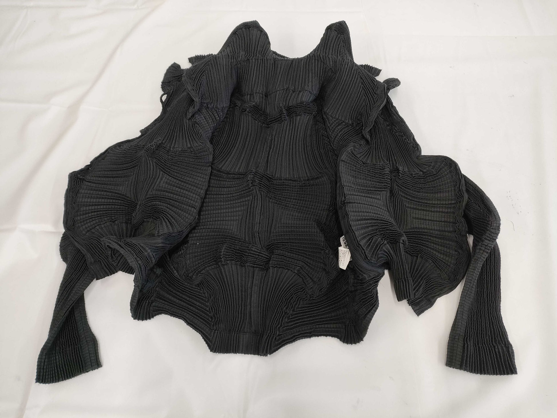 (10462_0175) ISSEY MIYAKE ISSEYMIYAKE Issey Miyake IM84FD541 Pleated Steam Stretch Jacket 3D Steam Black 2 Jacket