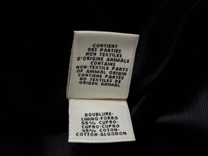 (10462_0045) HERMES Oversized Wool Coat Black 38 Recent