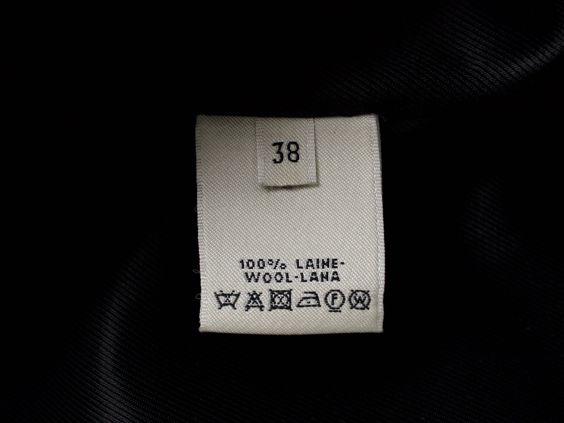 (10462_0045) HERMES Oversized Wool Coat Black 38 Recent