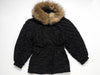 (10462_0080)▼HERMES Vintage Peach Skin Quilted Fur Coat Coat