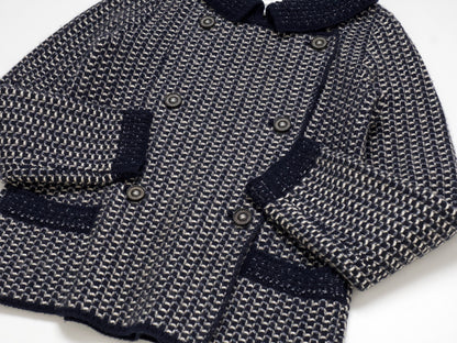 (10462_0111) CHANEL 12A Thick Cashmere Knit Jacket 38 Cardigan