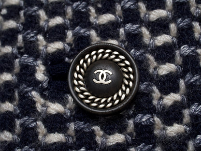 (10462_0111) CHANEL 12A Thick Cashmere Knit Jacket 38 Cardigan
