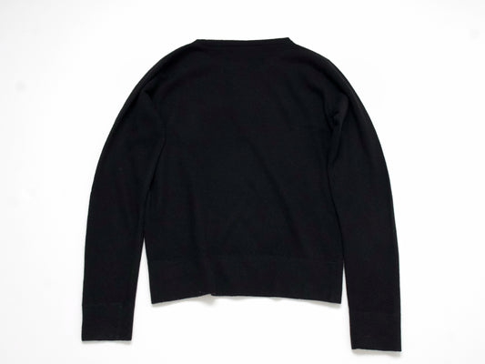 (10462_0141) CHANEL 01A CC Patch Sweatshirt Cashmere Knit 42 Tops