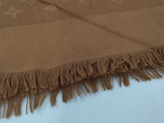 (10462_0024) LOUIS VUITTON M71339 Shawl Stole Monogram Silk x Wool Other Apparel