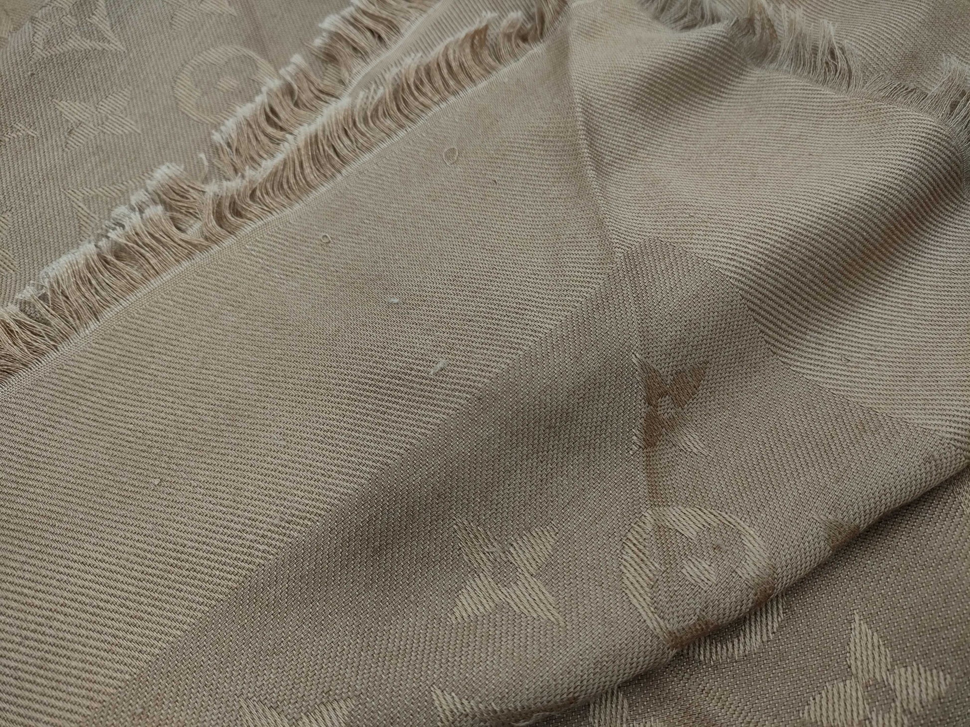 (10462_0024) LOUIS VUITTON M71339 Shawl Stole Monogram Silk x Wool Other Apparel