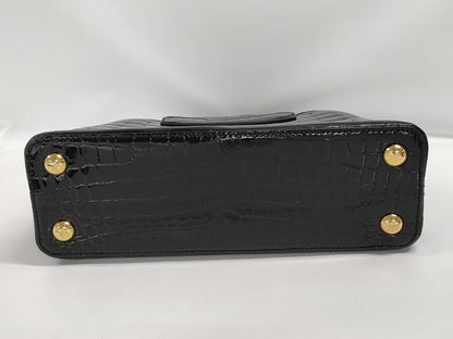 LOUIS VUITTON LOUIS VUITTON Capucines BB Black Crocodile Handbag