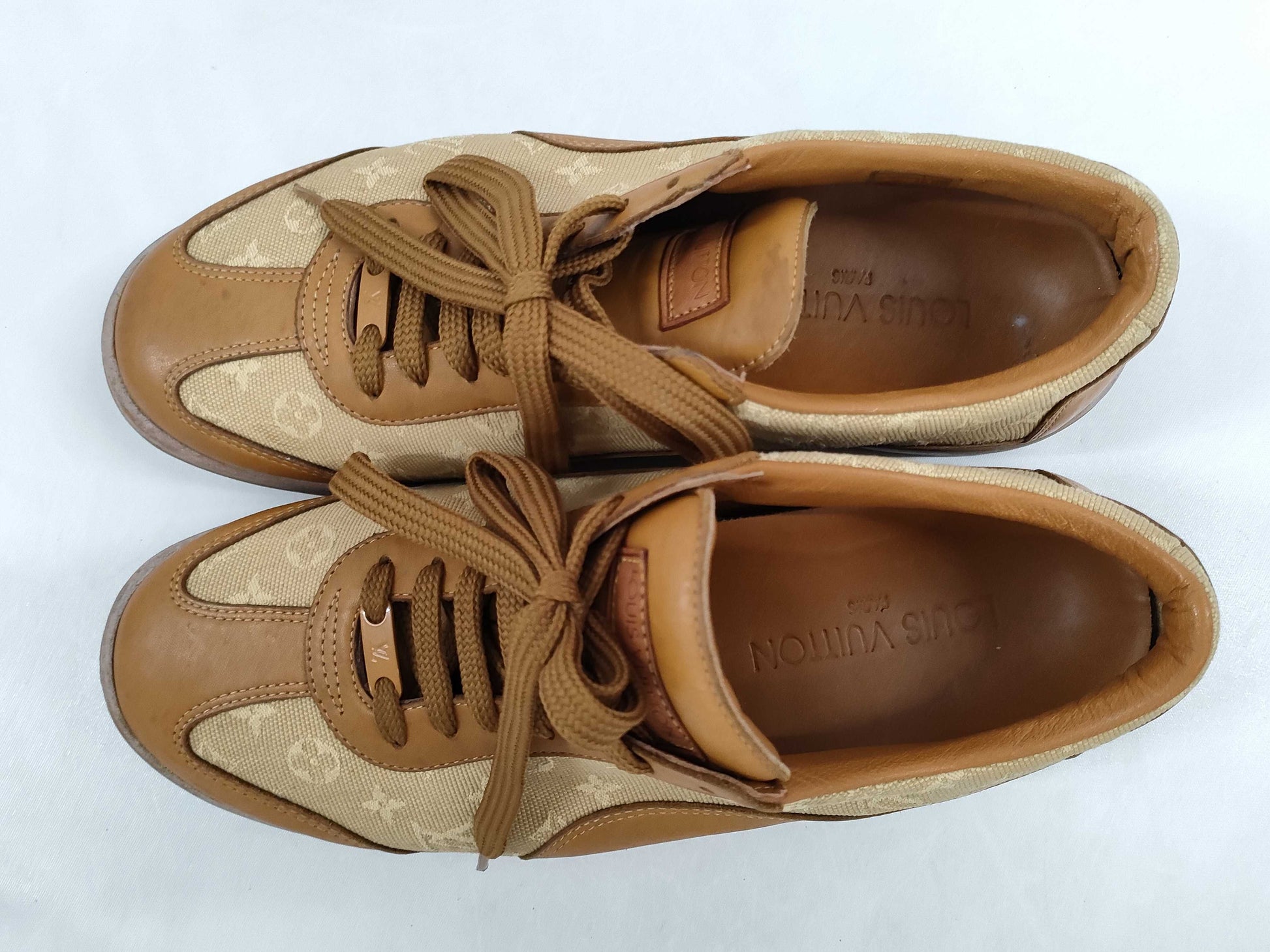 LOUIS VUITTON Monogram Mini Sneakers Size 37.5 Sneakers