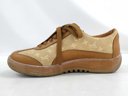 LOUIS VUITTON Monogram Mini Sneakers Size 37.5 Sneakers