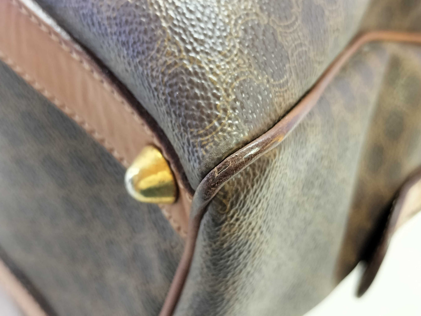 (10460_0152) Salvatore Ferragamo Celine Macadam Mini Boston Bag Boston Bag
