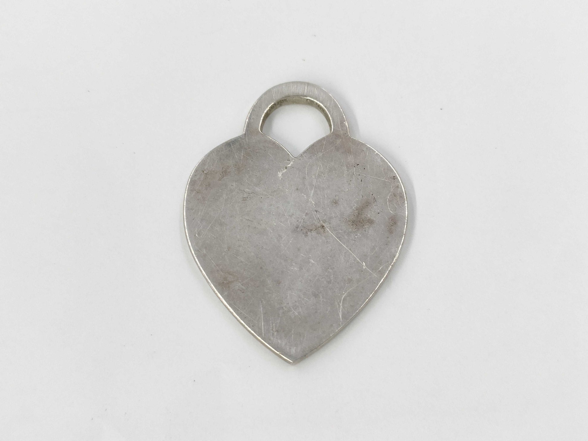 (10461_0229) Tiffany & Co. Heart 925 Top 7.4g Pendant Top