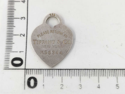 (10461_0229) Tiffany & Co. Heart 925 Top 7.4g Pendant Top