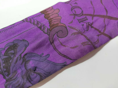 (10462_0107) HERMES Twily Twily Purple Scarf