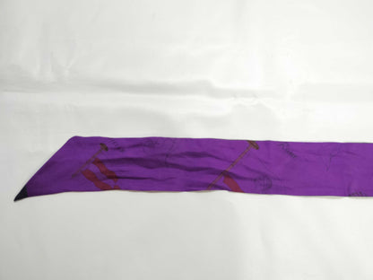 (10462_0107) HERMES Twily Twily Purple Scarf