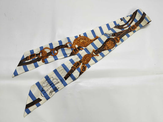 (10462_0106) HERMES Twely Twely Border Scarf