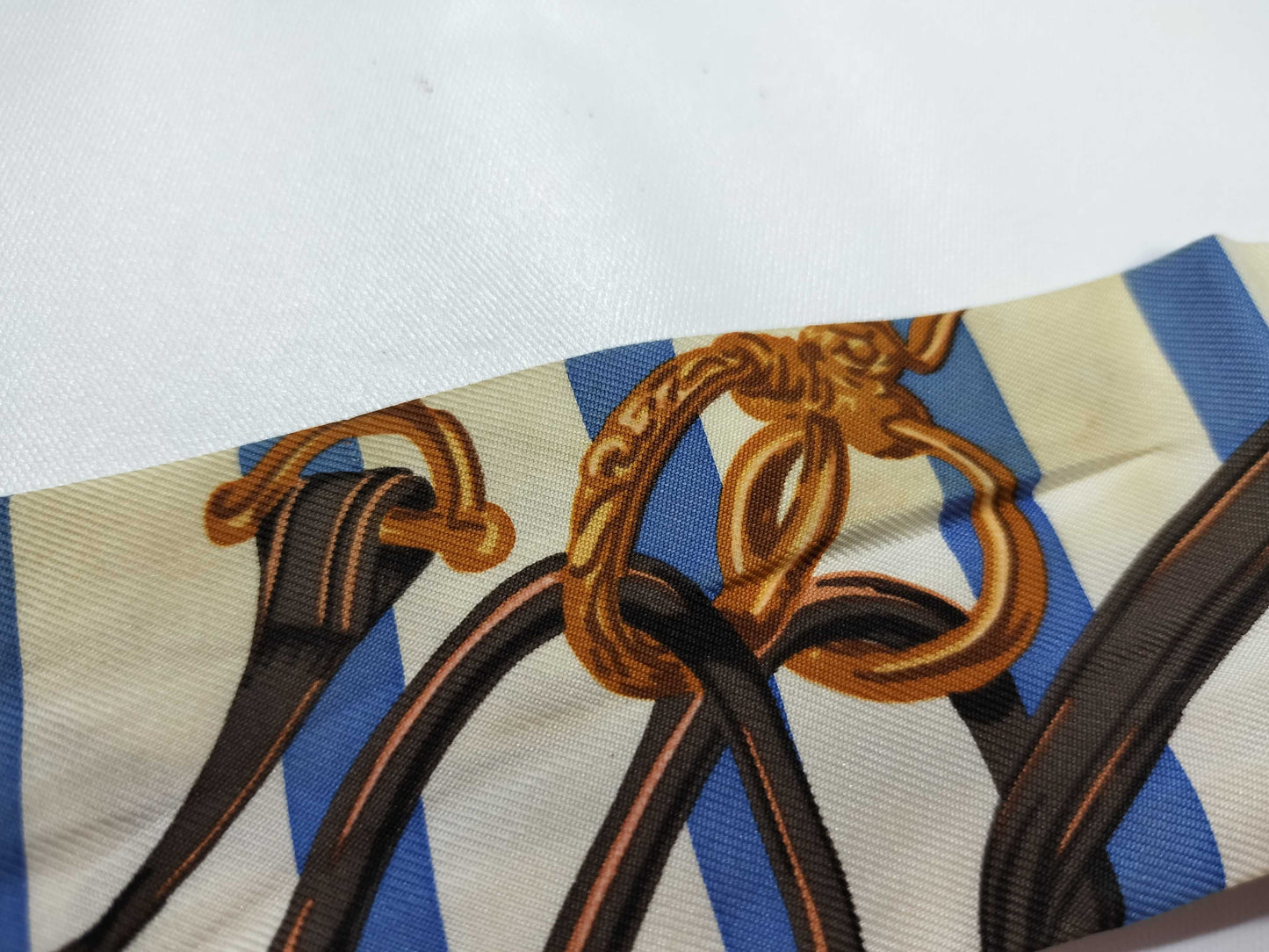 (10462_0106) HERMES Twely Twely Border Scarf