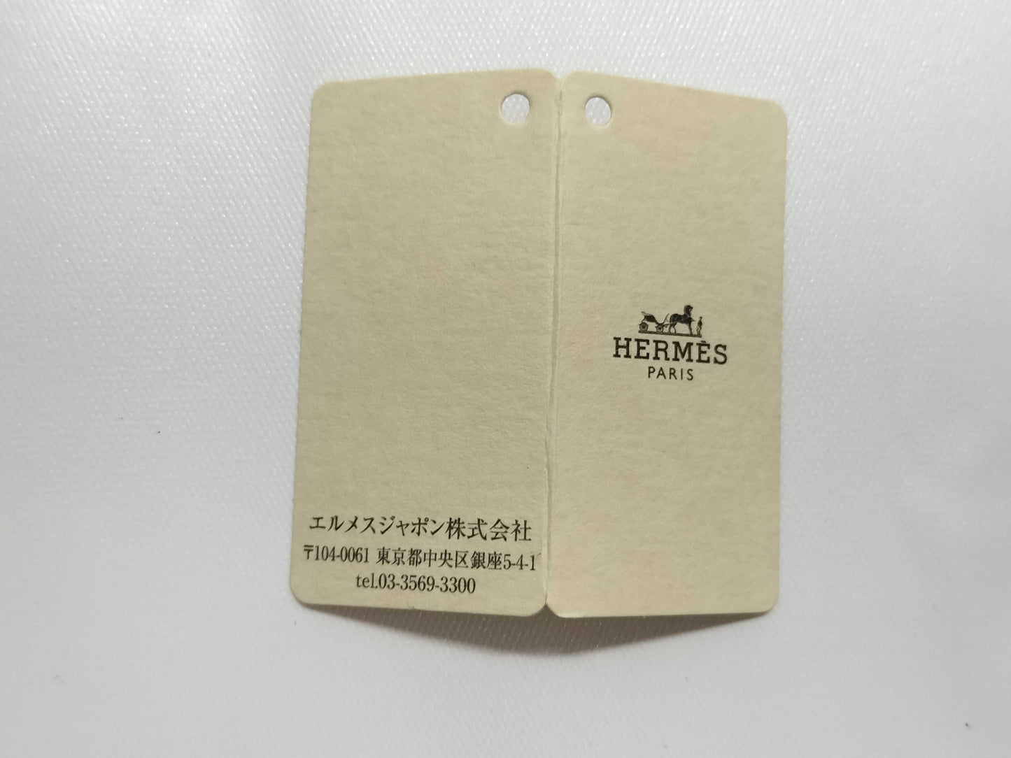 (10462_0096) HERMES Twiley Hermes Twely Super Silk Quest Super Silk Quest Blue x Beige Dress x Brown Scarf