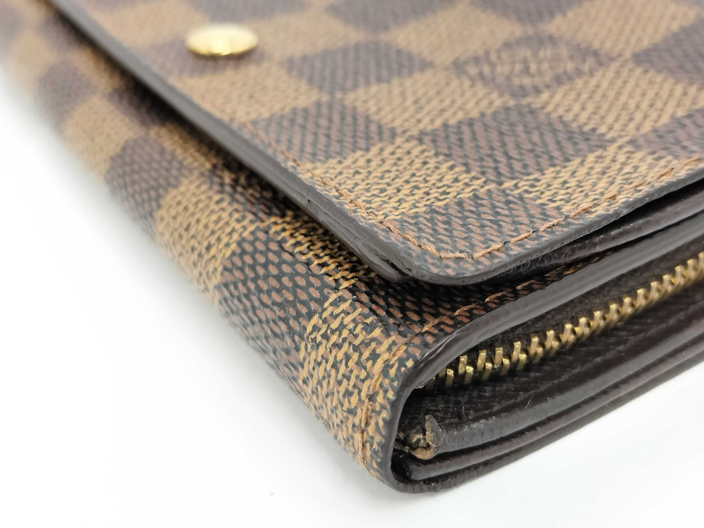 LOUIS VUITTON Damier Porte Monnaie Billet Tresor N61730 CA0030 Wallet