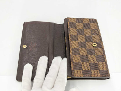 LOUIS VUITTON Damier Porte Monnaie Billet Tresor N61730 CA0030 Wallet