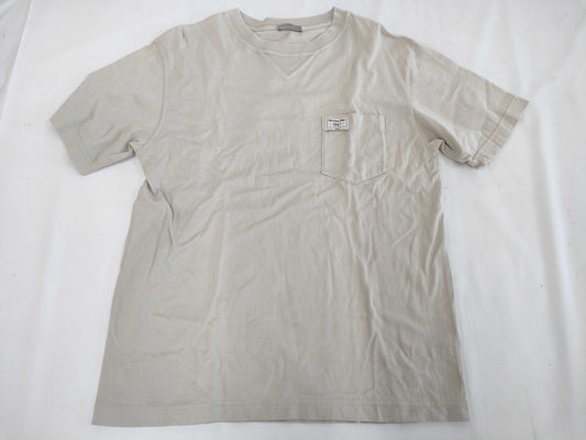 (10462_0346) Dior Dior 1947 Logo Embroidered Pocket T-Shirt 243J634B0677 Light Grey Size XS T-Shirt