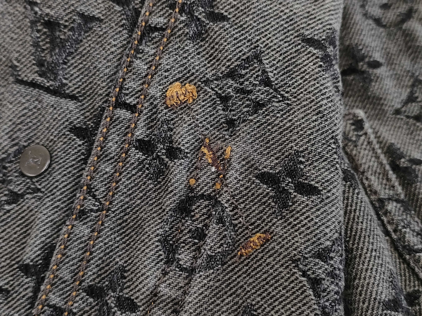 (10462_0016) LOUIS VUITTON Louis Vuitton Denim Monogram Jacket Size 38 Jacket