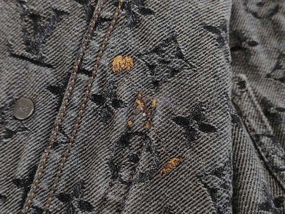 (10462_0016) LOUIS VUITTON Louis Vuitton Denim Monogram Jacket Size 38 Jacket