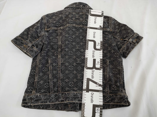 (10462_0016) LOUIS VUITTON Louis Vuitton Denim Monogram Jacket Size 38 Jacket