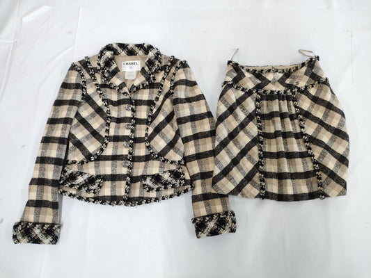 (10462_0132) CHANEL P29316W03787 Tweed Set 38 Other Apparel