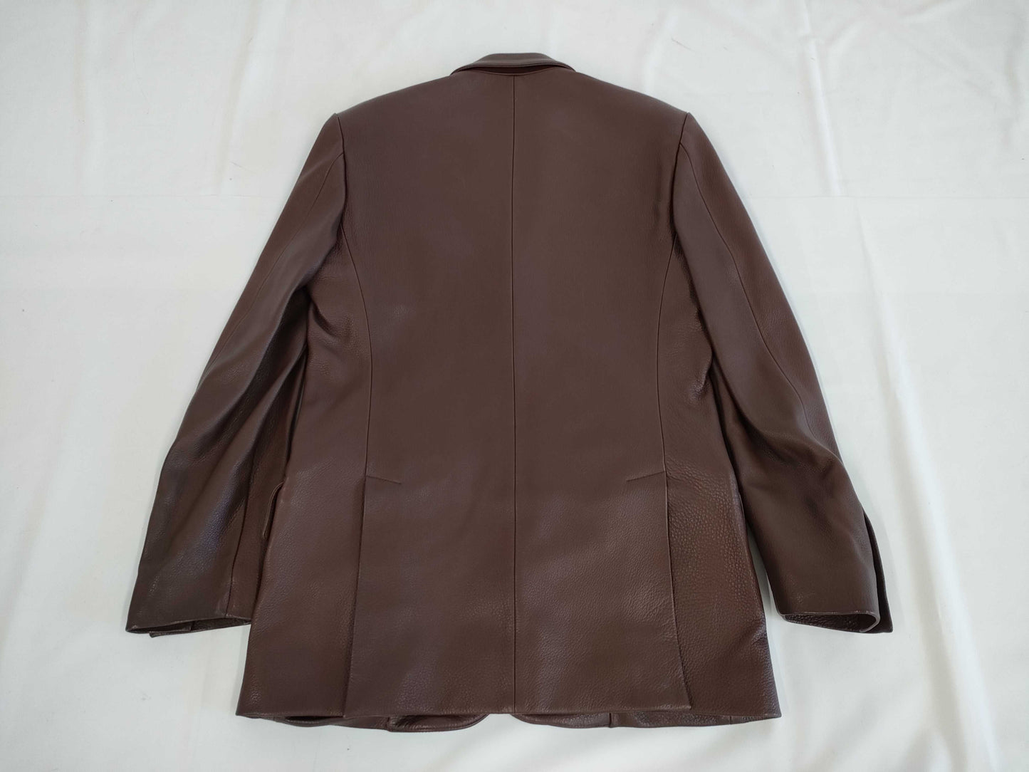 (10462_0048) HERMES Deerskin Leather Jacket Storage Garment 46 Jacket