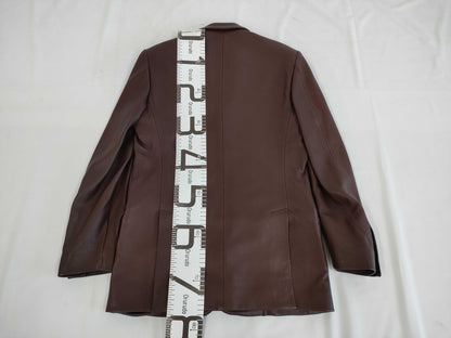 (10462_0048) HERMES Deerskin Leather Jacket Storage Garment 46 Jacket