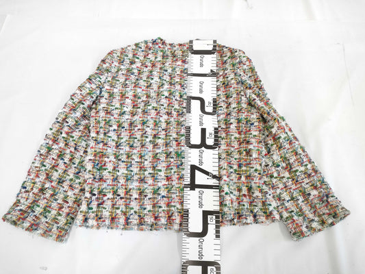 (10462_0173) DOLCE&GABBANA Dolce&Gabbana Tweed Collarless Jacket 40 Jacket