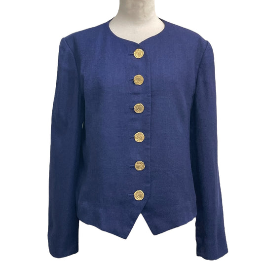 Yves Saint Laurent YVES SAINT LAURENT Jacket with Gold Buttons, Size L