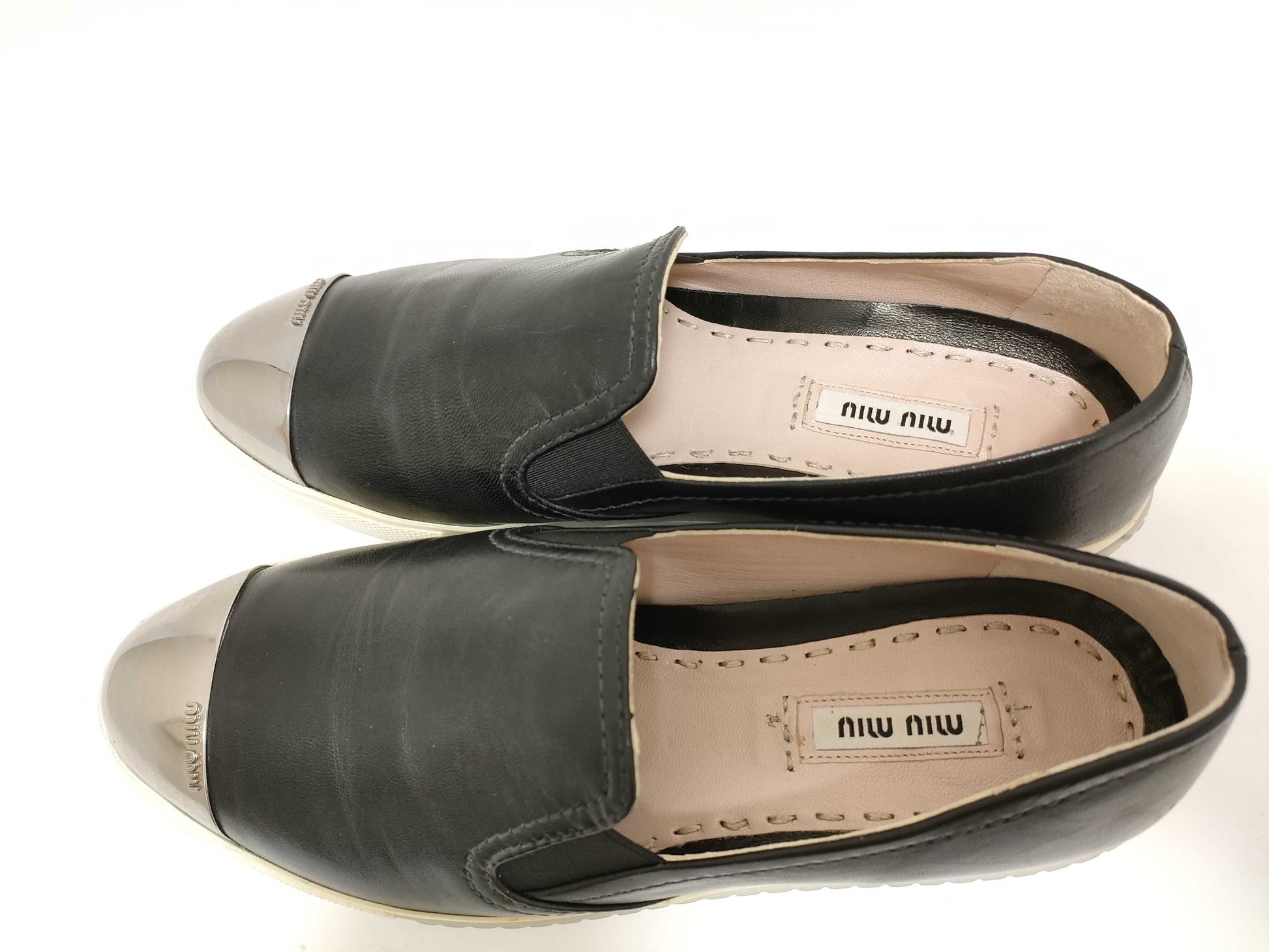 Miu Miu Miu Metal Toe Slip-On Black Size 37 559563 Other Shoes