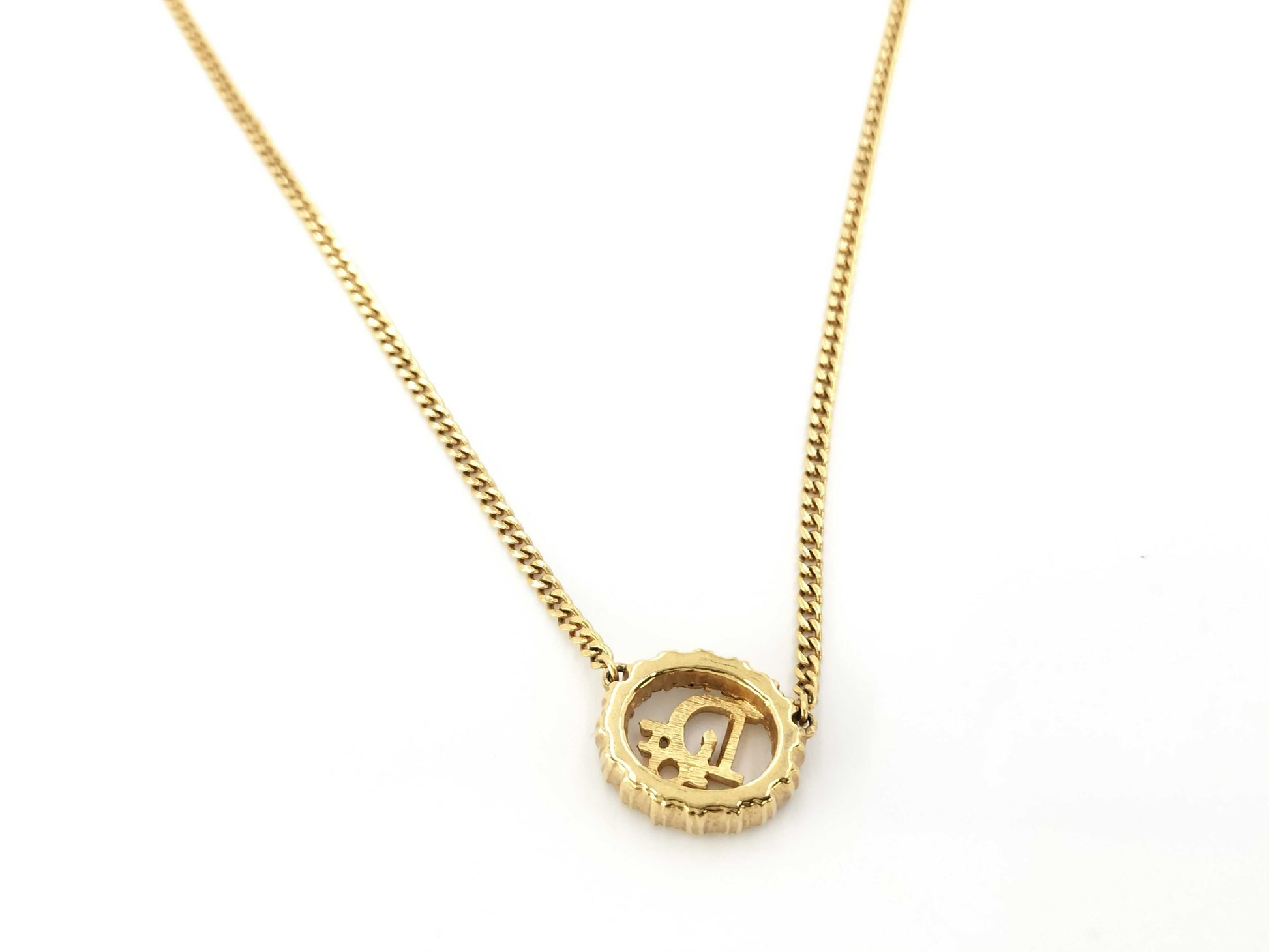 (10461_0347) Dior Christian Dior Christian Dior Necklace Rhinestone Necklace