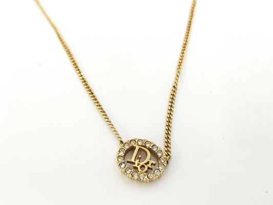 (10461_0347) Dior Christian Dior Christian Dior Necklace Rhinestone Necklace