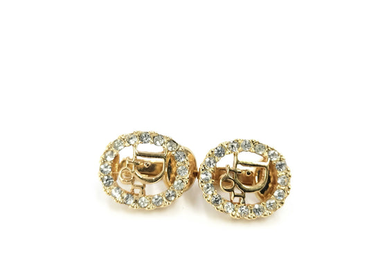 (10461_0342) Dior Christian Dior Christian Dior Earrings Rhinestone Earrings