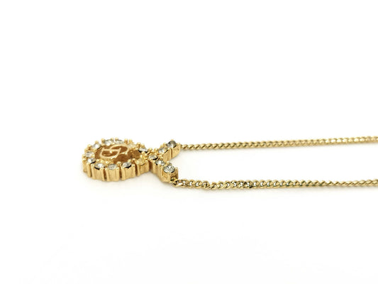 (10461_0343) Dior Christian Dior Christian Dior Necklace Rhinestone Necklace