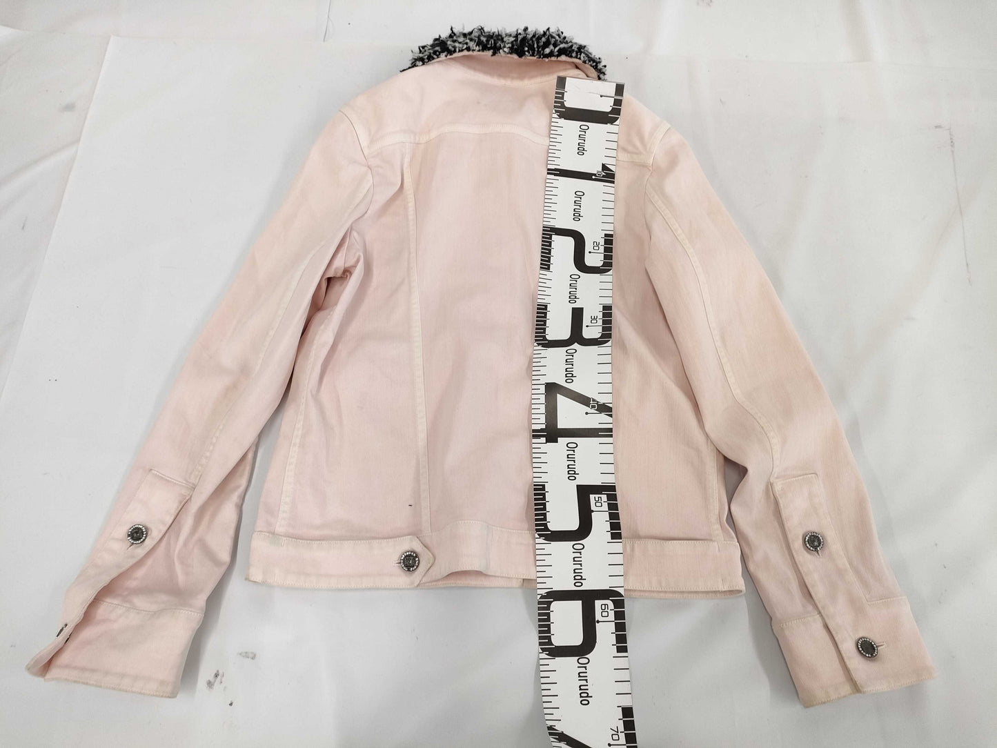 (10462_0138) CHANEL CHANEL Pink Denim Jacket 36 Jacket