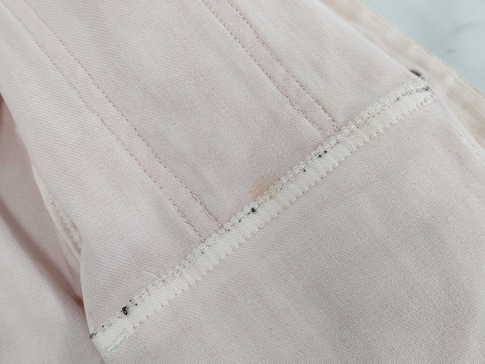 (10462_0138) CHANEL CHANEL Pink Denim Jacket 36 Jacket