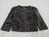 (10462_0120) CHANEL CHANEL Black Sequin Jacket Size 36 Jacket