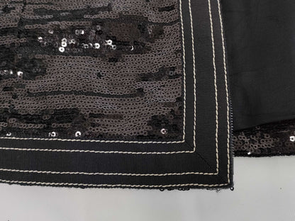 (10462_0120) CHANEL CHANEL Black Sequin Jacket Size 36 Jacket
