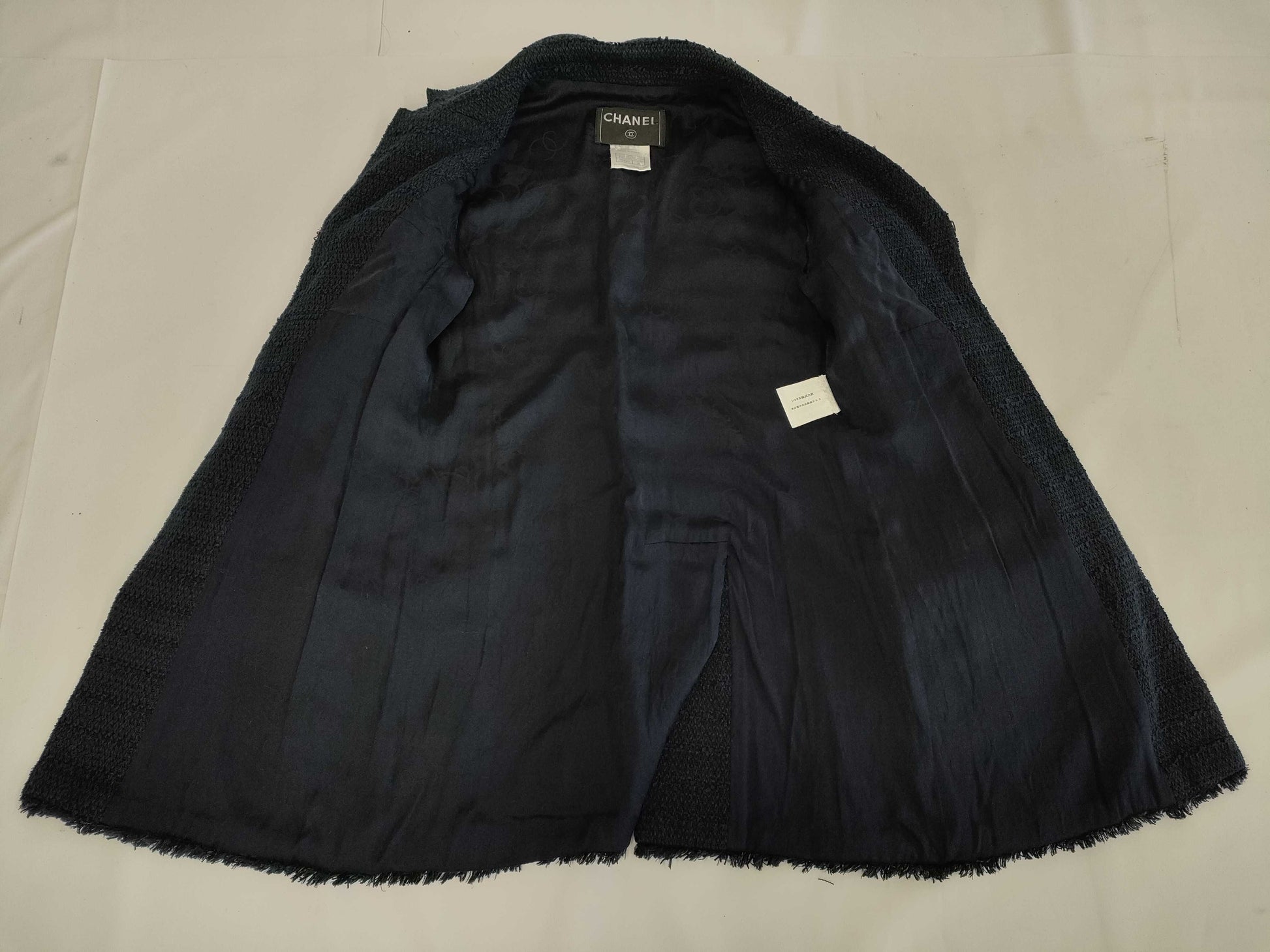 (10462_0140) CHANEL CHANEL Black Navy Jacket Gripois Size 36 Jacket