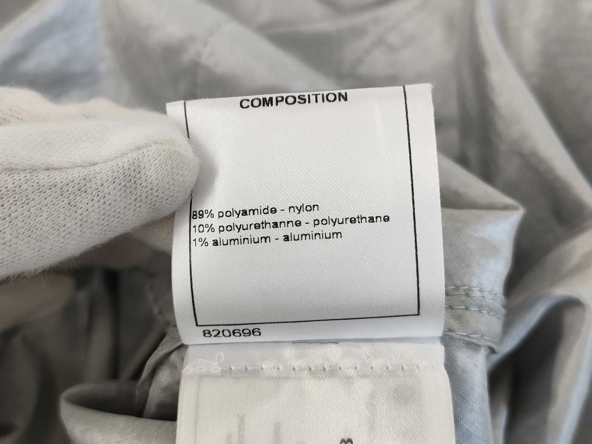 (10462_0122) CHANEL CHANEL Grey Silver Blouson Jumper Size 38 Shared Cloth Jacket