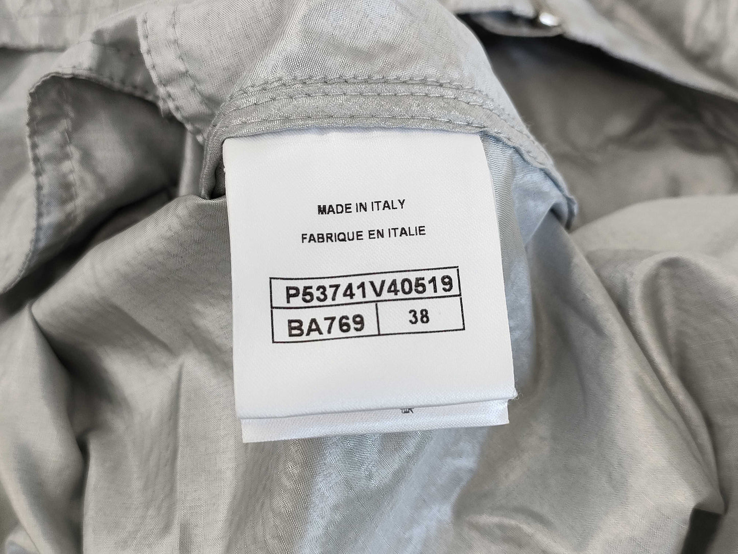 (10462_0122) CHANEL CHANEL Grey Silver Blouson Jumper Size 38 Shared Cloth Jacket