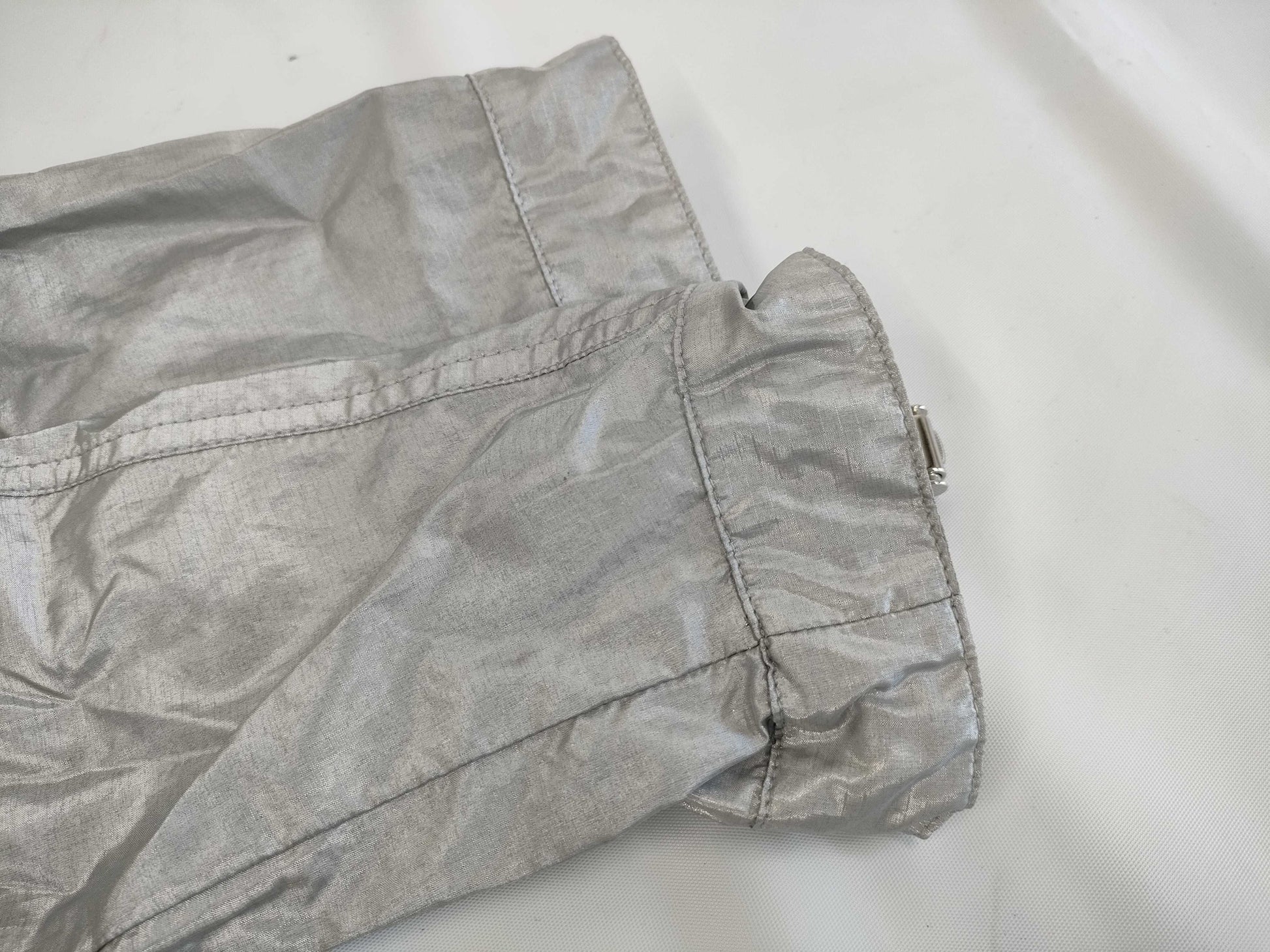 (10462_0122) CHANEL CHANEL Grey Silver Blouson Jumper Size 38 Shared Cloth Jacket