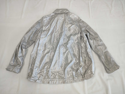 (10462_0122) CHANEL CHANEL Grey Silver Blouson Jumper Size 38 Shared Cloth Jacket